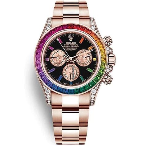 rolex rainbow daytona black|rolex rainbow daytona original price.